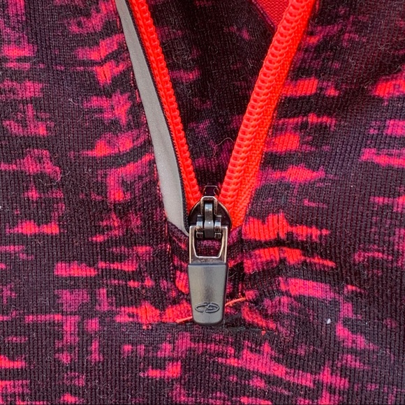 Champion Pink & Black Athletic Quarter Zip Top | M - Picture 4 of 8